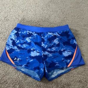 Under Armour Black and Blue Athletic Shorts